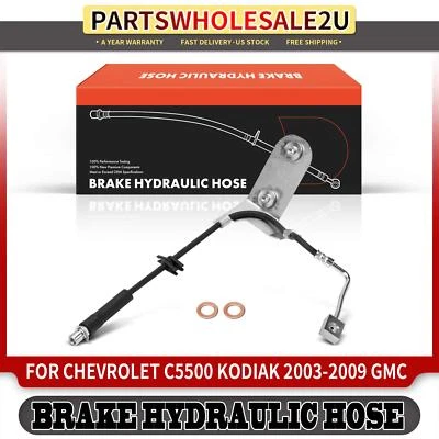 Rear Driver Left Side Brake Hydraulic Hose for Chevrolet C5500 Kodiak GMC 03-09 - Image 1 of 4