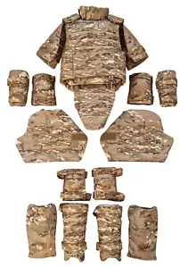 MultiCam M / L Body Armor Gear Protection: IIIA bulletproof Tactical vest, pads - Picture 1 of 11