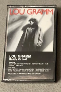 Lou Gramm Ready Or Not Cassette Tape 1987 Atlantic Records - Foreigner - Picture 1 of 5