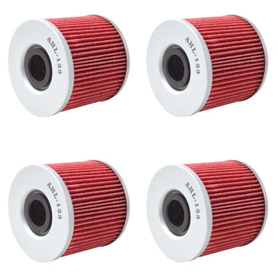 4Pack Oil Filters For Suzuki GSF400 Bandit 400 GS1000 GR650 GS550 GSX250 GSXR250 - Image 1 of 4