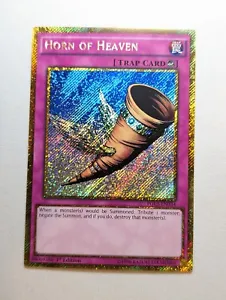 Horn of Heaven Gold Secret Rare Yugioh Card PGL3-EN034 - LP - Picture 1 of 1