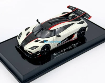 CR AUTOart 1:64 White One 1 Super Racing Sports Model Car ABS - Image 1 of 4