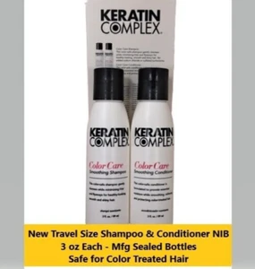Keratin Complex Color Care Smoothing Shampoo & Conditioner Travel - 3 fl oz Each - Picture 1 of 5