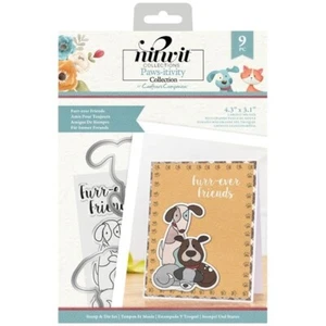Nitwits - Pawsitivity - Stamp & Die Set - Furr-ever Friends - Picture 1 of 1