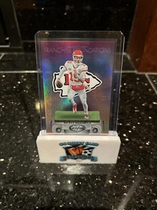 2024 Certified Patrick Mahomes Franchise Foundations Purple Mirror 10/10 - Picture 1 of 5