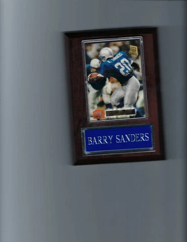 BARRY SANDERS PLAQUE DETROIT LIONS FOOTBALL NFL   C5 Cover