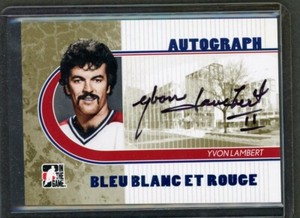 2008-09 ITG Bleu Blanc et Rouge Autographs #AYL Yvon Lambert /40 *16265