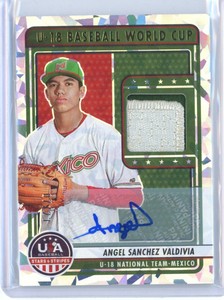 2023 ANGEL SANCHEZ VALDIVIA PANINI USA STARS & STRIPES PATCH AUTO CRYSTALS 07/23