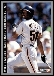 1993 Fleer #159 Willie McGee - Picture 1 of 2
