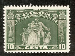 1934 Canada Sc #209 - 10¢ - Loyalists Statue - MNH - Picture 1 of 1