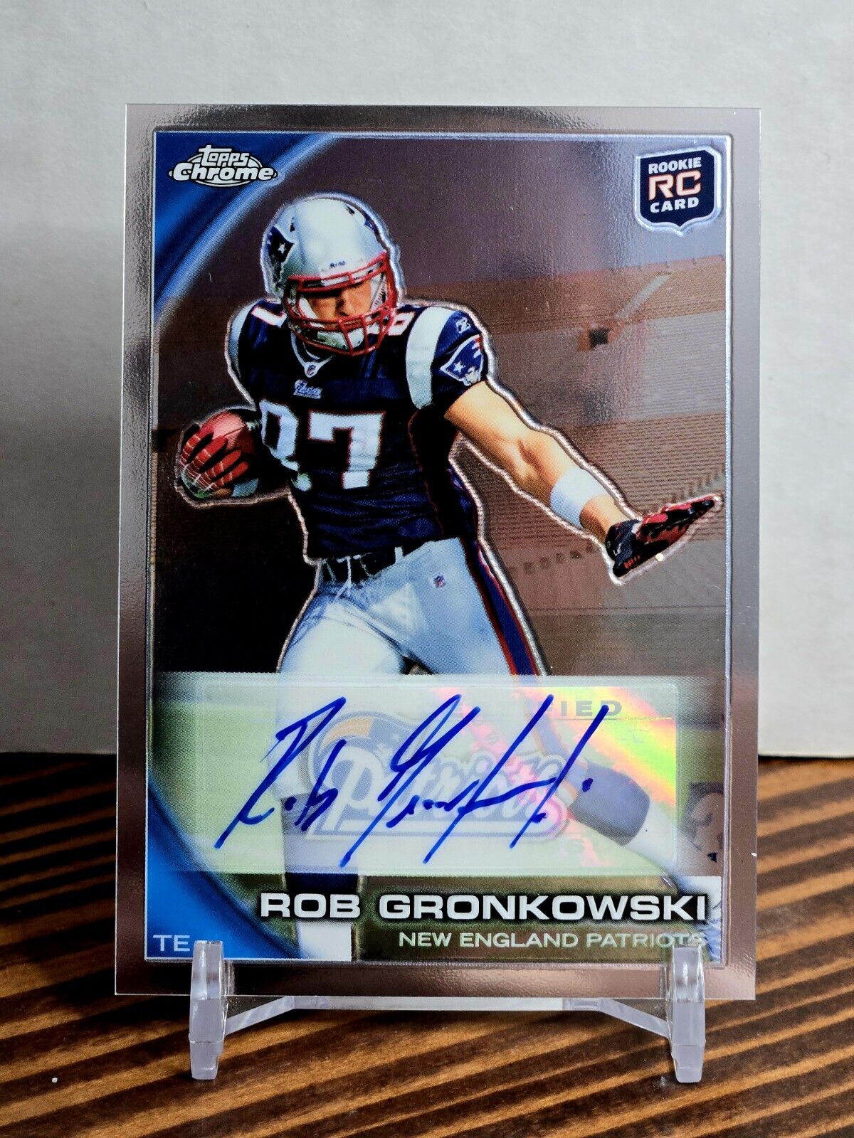 2010 Topps Chrome Rob Gronkowski Rookie Autograph #C112 RC Auto Gronk Patriots