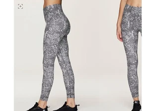RBX Abstract White and Black High Waist Ankle Leggings Gr. XS NEU - Bild 1 von 7
