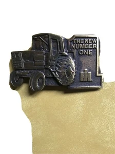 Vintage IH International Harvester 5288 Tractor "The New Number 1" Belt Buckle - Picture 1 of 3