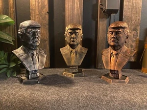Donald Trump Statue 9 INCHES TALL in 3 Vintage Colors - Picture 1 of 7