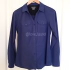 ExOfficio Kizmet Long Sleeve Button Up Shirt Blue Size S