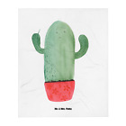 Babydecke Kaktus w&#252;tend - Geschenk Babyecke Kuscheldecke B&#252;ro Geschenk Geburt