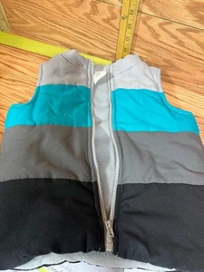 Blau schwarz n grau gefütterte Weste Kleinkind Größe 3T - Bild 1 von 3