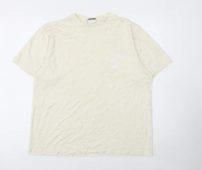 Timberland Men’s Beige Short Sleeve Cotton T-Shirt L Regular Fit - Image 1 of 4