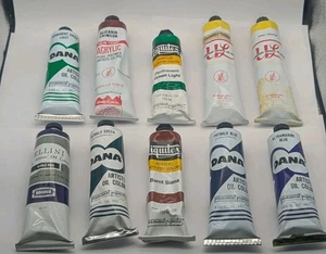 10 Tubos de Pintura + Óleo DE COLECCIÓN VENDIDO COMO SE DESCRIBE LEER DANA LIQUITEX UTRECHT - Imagen 1 de 16