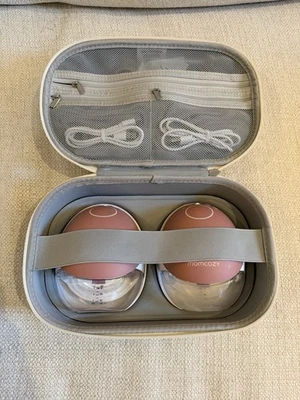 Extractor de leche portátil manos libres Momcozy Mobile Flow M9 paquete de 2 rojo acogedor Foto 1 de 4