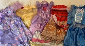 Lot 5 Disney Princess Gowns Costumes 4-6x Cinderella Moana Belle Encanto - Picture 1 of 17