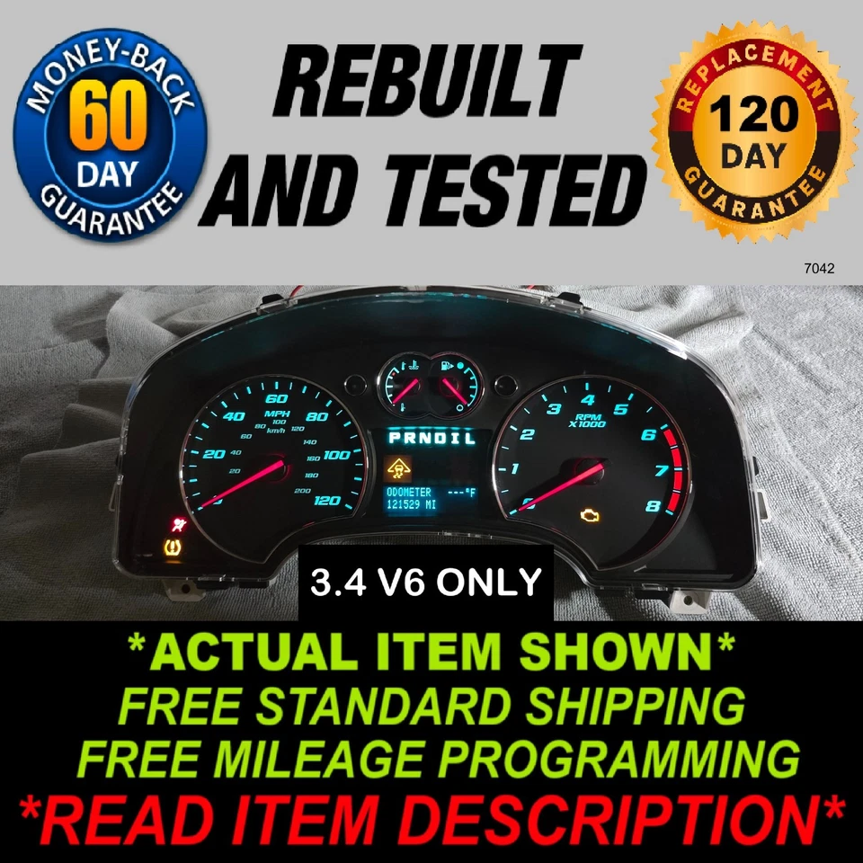 Chevy Equinox Gauge Cluster 2007-2009 Foto 1 de 4