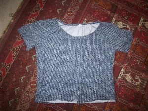 Nautica Cotton Modal Short Sleeve Peasant Top Size X XL Super soft Knit Shirt - Picture 1 of 8