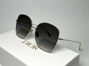 Nuevas gafas de sol Dior Stellaire BU B0A1 metal dorado redondo degradado 59-145 - Imagen 1 de 12