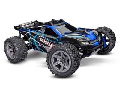 Traxxas Rustler 4WD Brushless BL-2S RTR 1:10 Stadium Truck blau ohne Akku/Lader - Bild 1 von 4