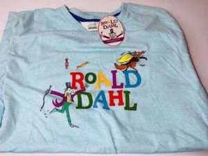 NEW WITH TAGS MENS PETER ALEXANDER ROALD DAHL SLEEP T-SHIRT SIZE MEDIUM - Picture 1 of 7