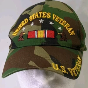 Lote de 2 gorras camufladas veteranas de Estados Unidos una verde una marrón Vietnam... - Imagen 1 de 16
