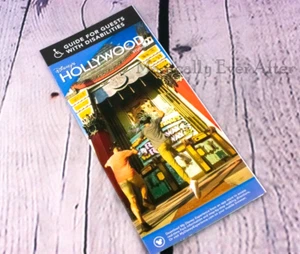 NEW Disney Parks Authentic Hollywood Studios Guide Map English with Disabilities - Picture 1 of 2