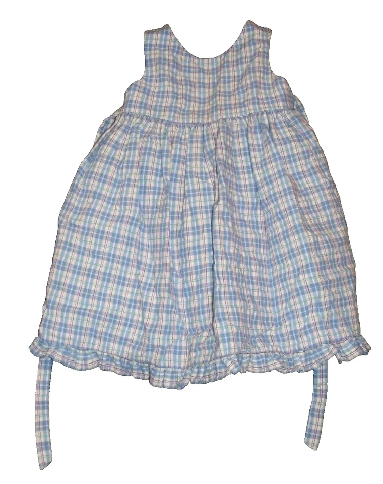 Vestido de verano azul a cuadros Good Lad of Philadelphia B105 talla 4 para niñas Foto 1 de 1