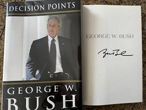 President George W Bush signed Decision Points Book. NEW, Mint,HC, 1/1 - Picture 1 of 3