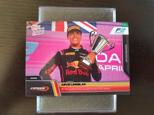 2025 F1 Topps Now #32 Arvid Lindblad - F2 Record: Becomes Youngest Winner In F2 - Picture 1 of 5