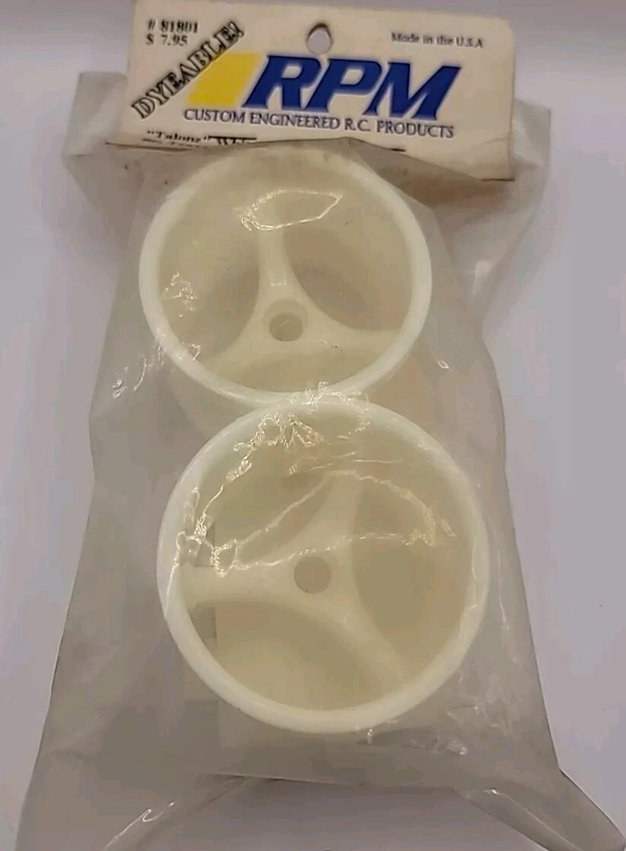 RPM Dyeable Talonz White Front Wheels 2.2" Nitro Rustler & Stampede 81801 - Image 1 of 1