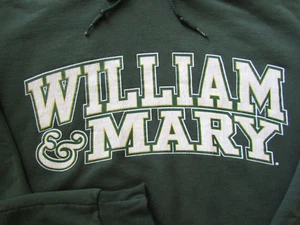 VTG WILLIAM & MARY TRIBE GRIFFINS green long slv Pullover Hoodie men S CHAMPION - Picture 1 of 12