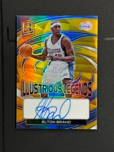 2022-23 Spectra llustrious Legends ELTON BRAND Auto #ILS-EBR Gold 08/10 #BA-Z - Picture 1 of 5