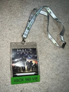 Halo Reach Xbox 360 VIP 2010 Gamestop Conference Promotional Pass Lanyard - Picture 1 of 4