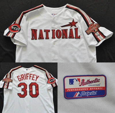 Ken Griffey Jr 2004 MLB All Star Majestic Jersey Reds Authentic Sewn Men Large - Image 1 of 4
