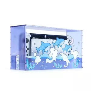 Funda protectora GeekShare Switch host cubierta antipolvo tiburón consola de juegos OLED muelle - Imagen 1 de 8
