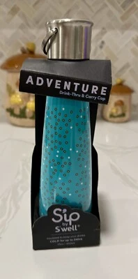 Botella de aventura de agua Sip by Swell tapa de transporte burbuja S'ip S'well 15 oz NUEVO  Foto 1 de 4