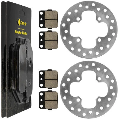 2 Front Brake Disc Rotor for Honda Rancher 420 TRX420FA 4x4 2014 - 2022 w/ Pads - Image 1 of 4