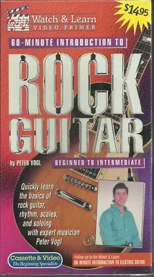 60-Minute Introduction to Rock Guitar by Peter Vogl (VHS) NEW - Image 1 of 2