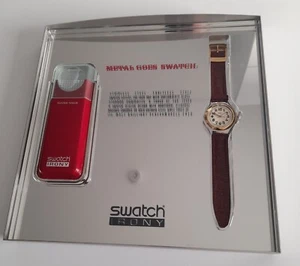SWATCH: IRONY CASE "METAL GOES SWATCH" CON "RED JACK" (YGS100) *NUOVO/RARITÀ!* - Foto 1 di 5