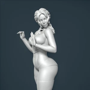 Figurka z żywicy niepomalowana. Dziewczyna kobieta model zestaw 1/18 1/24 1/43 1/32 - Zdjęcie 1 z 8