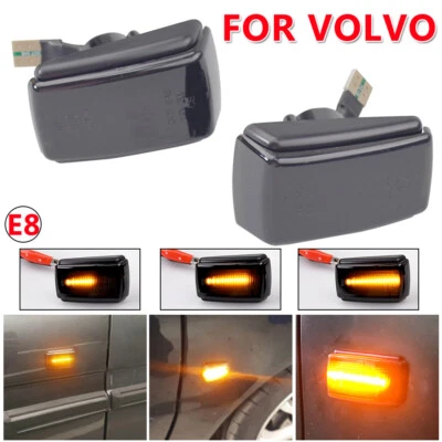 Luces indicadoras laterales LED dinámicas repetidoras 2 piezas para Volvo 260 74-83 Foto 1 de 4