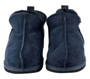 Dark Navy Shepherd of Sweden Anton Classic Boot Luxury Sheepskin Slippers, BNIB - Picture 1 of 5
