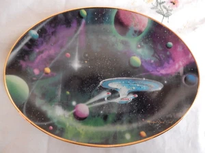 SIGNS OF INTELLIGENCE PLATE SPACE, THE FINAL FRONTIER  BOX/COA STAR TREK - Picture 1 of 4