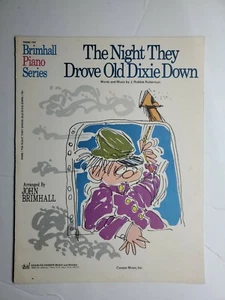 The Night They Drove Old Dixie Down - J Robbie Robertson Sheet Music very rare  - Picture 1 of 3